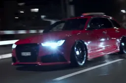 Superdikke Audi RS6 brult 's nachts door hartje Zurich