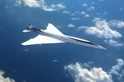 De supersonische jet Overture brengt je in slechts 3,5 uur van New York naar Londen