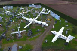 Vliegtuigkerkhof blijkt gruwelijk paintballterein te zijn