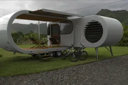Kamperen als een opperhoofd met de blitse Romotow caravan