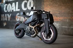 Van deze bizar ogende motoren is er nog maar één te koop