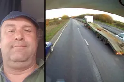 Vrachtwagenchauffeur redt man met hersenbloeding op de snelweg