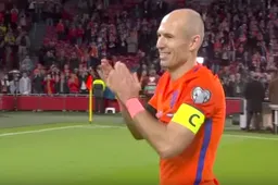 Schitterend eerbetoon aan Arjen Robben