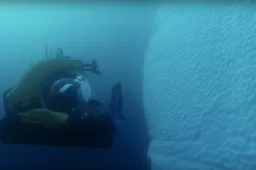 Wetenschapper daalt af naar 1000 m diepte in Antarctica waar niemand hem ooit is voorgegaan
