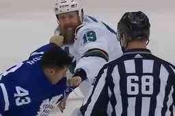 NHL-speler trekt stuk uit baard tegenstander bij gevecht