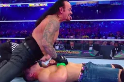 WWE-worstelaar John Cena krijgt stijve tijdens een 'hot' worstelgevecht