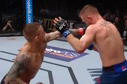 Vette Slowmotion beelden van UFC fight night Dustin Poirier vs Justin Gaethje