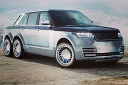 Als je echt indruk wil maken dan moet je deze 6x6 Range Rover hebben