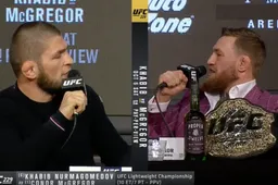 Check hier de vurige persconferentie met Conor McGregor en Khabib