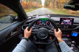 Deze 800 pk sterke Audi RS6 heeft een kek LED-stuurtje