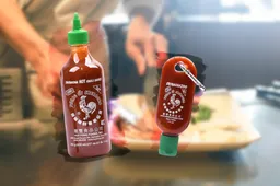 De perfecte sleutelhanger voor de echte Sriracha-fan
