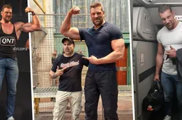 Zo ziet een dag van de Nederlandse 218 cm lange bodybuilder Olivier Richters eruit