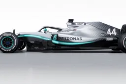 Dit is de Mercedes waarin Lewis Hamilton z'n zesde wereldtitel moet veroveren (+ de Red Bull waar Max níet in gaat rijden)