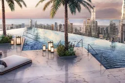 Check dit nieuwe super-de-luxe hotel in Dubai met twee sicke zwembaden op het dak