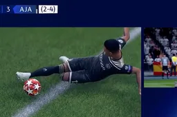 Gamer speelt de legendarische wedstrijd van Ajax tegen Real Madrid exact na op FIFA