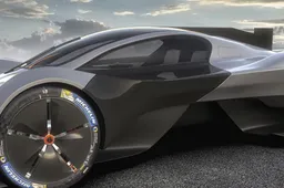 Dit is hoe de liefdesbaby van een Aston Martin Valkyrie en Tesla er uit zou zien