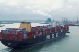 MSC Gülsün is het allergrootse containerschip ter wereld