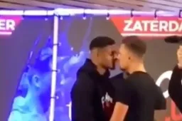 Harrie Snijders en Danicio beuken erop los tijdens stare down Boxing Influencers