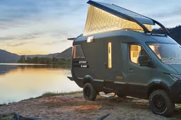 De gestoorde concept-camper van Hymer VisionVenture als adaptie op de Mercedes Sprinter