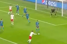 De mooiste goal in deze Champions League ronde is van RB Leipzig-speler Marcel Sabitzer