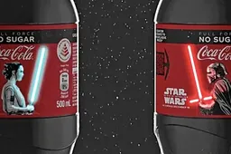 Coca-Cola brengt Star Wars flesjes met oplichtende lightsabers uit