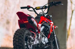 De BW110 van A&J custom bikes heeft alles wat een offroad motor nodig heeft