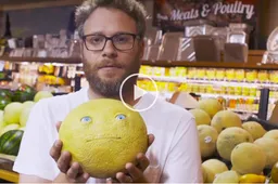 Seth Rogen prankt boodschappers op briljante wijze in de supermarkt