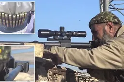 De 62-jarige 'silver sniper' heeft al 173 IS strijders gedood met zijn reusachtige geweer