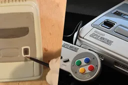 Handige baas knutselt zelf een mini-SNES in elkaar