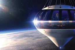Je kunt straks een feestje vieren in deze luchtballon in de ruimte