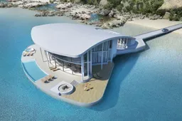Dit uitzonderlijk elegante huis is een eigen schiereiland