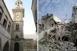 17 voor en na foto’s laten laat zien hoe verwoestend de oorlog in Syrië is