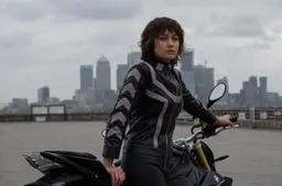 Olga Kurylenko gaat fully Jason Statham style in The Courier