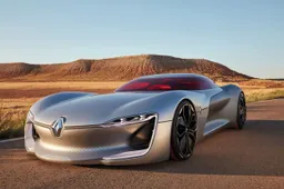 Ruimteschip look a like is sexy Renault TREZOR concept