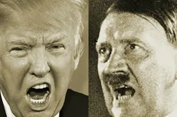Interviewer vraagt mensen hun mening over uitspraken van Hitler maar zegt dat ze van Donald Trump zijn