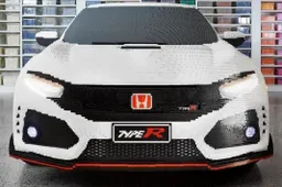 Iemand is zo gek geweest om een Honda Civic Type-R van LEGO te maken