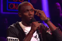 Usain Bolt vernedert tv-presentator in gruwelijke rapbattle