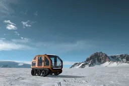 Venturi's Antarctic Rover is een speciale truck gebouwd voor poolonderzoek