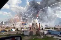 Video van de vuurwerkramp in Mexico is sick