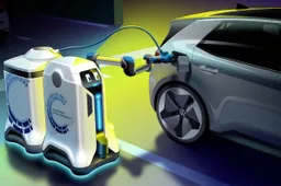Volkswagen maakt robot die je elektrische auto oplaadt