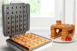Spelen met je eten: deze wafelmaker tovert je wafel om tot LEGO-blokjes
