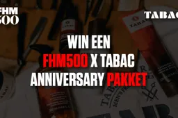 Wie jarig is trakteert: Win een limited edition FHM500 X TABAC anniversary pakket