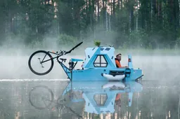 Z-Triton is een boot, fiets en camper ineen