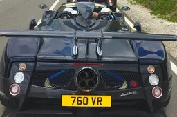 Tweetal sicke Pagani Zonda's leven zich uit op prachtige bergweggetjes