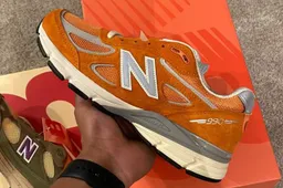 Eerste blik op de Aimé Leon Dore x New Balance 990v4 in knallend oranje