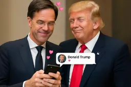 Rutte goes fully fanboy in appjes aan Trump