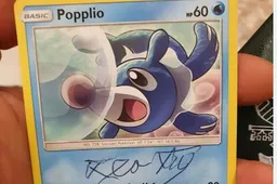 Paus signeert geen decreet maar een Pokémonkaart