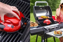 De Grillbot helpt je bij het schoonmaken van de barbecue