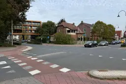 afbeelding Afsluiting kruispunt Stationsstraat-Constance Gerlingsstraat_foto vanaf kruising Stationsstraat