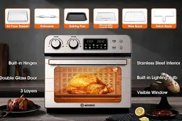 Big MOOSOO MA11 air fryer oven discounted on Amazon
